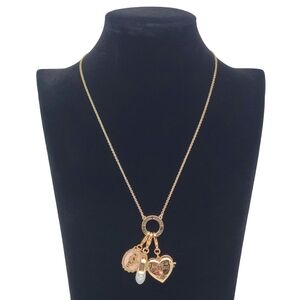 Disney Couture Fairytale Charm Necklace Cinderella﻿ Cameo Slipper & Locket